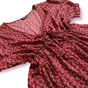 2XL V-Cut Babydoll Blouse